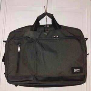 Solo New York Gray Laptop Backpack
